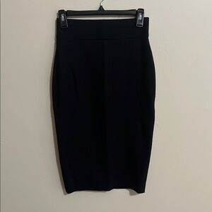 ANTONIO MELANI Black Midi Pencil Skirt for Work